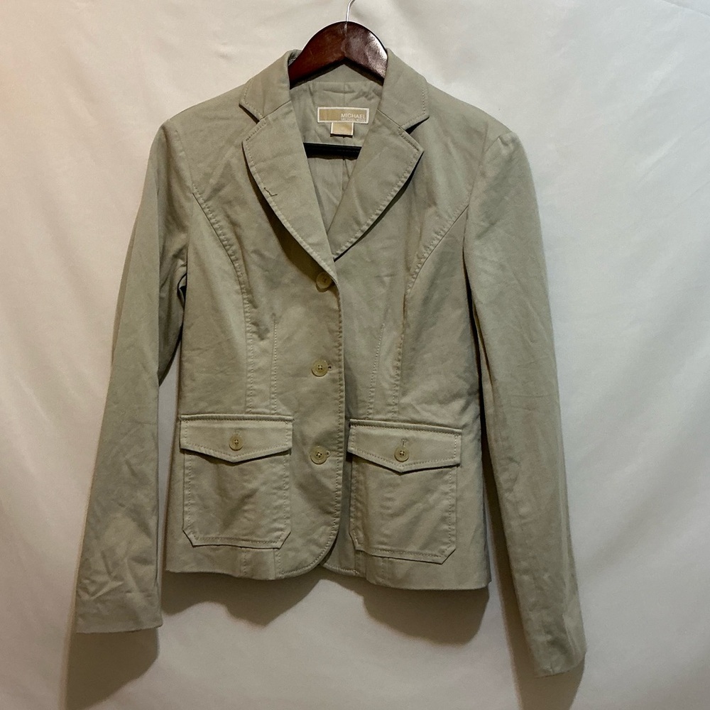 MICHAEL Michael Kors Women’s Khaki Blazer Size 8